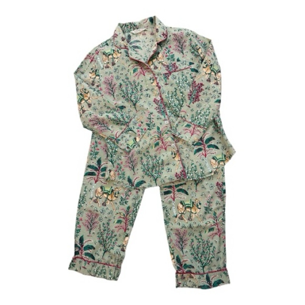 Printfresh 100% Organic Cotton Camel’s Courtyard Pajama Set - Picture 2 of 7